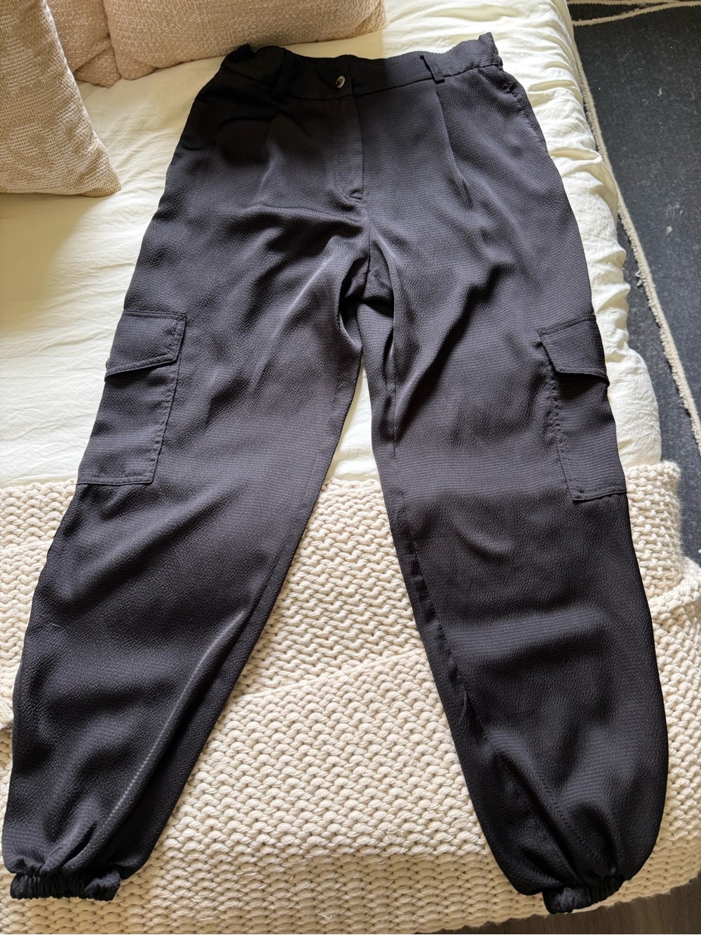 Michael Kors Black Women's Cargo Jogger Pants